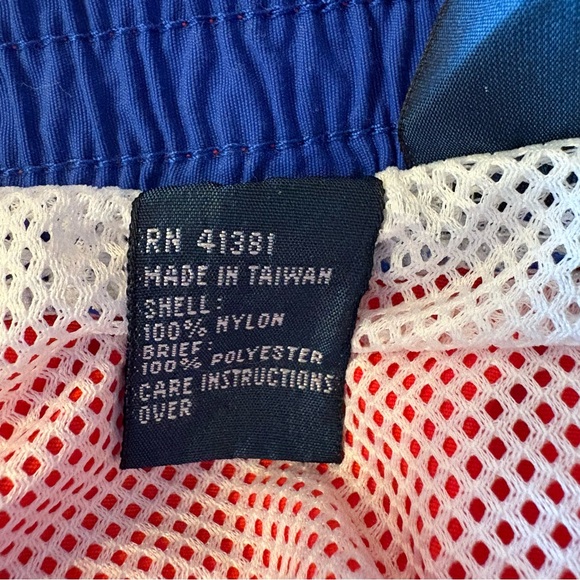 Polo Ralph Lauren Swim Shorts Sz Lg Red Mens Trunks Mesh Lined Drawstring Logo - Picture 5 of 8